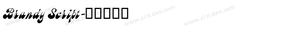 Brandy Script字体转换